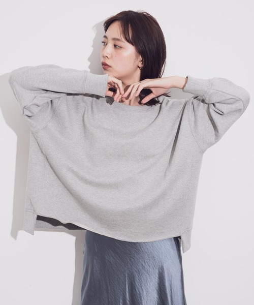 Aunt Marie's（アントマリーズ）の「AUNT MARIE'S カットオフスウェット（スウェット・レディース・ホワイト/ベージュ/グレー・FREE）」の14枚目の写真