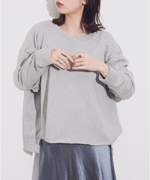 Aunt Marie's（アントマリーズ）の「AUNT MARIE'S カットオフスウェット（スウェット・レディース・ホワイト/ベージュ/グレー・FREE）」の15枚目の写真