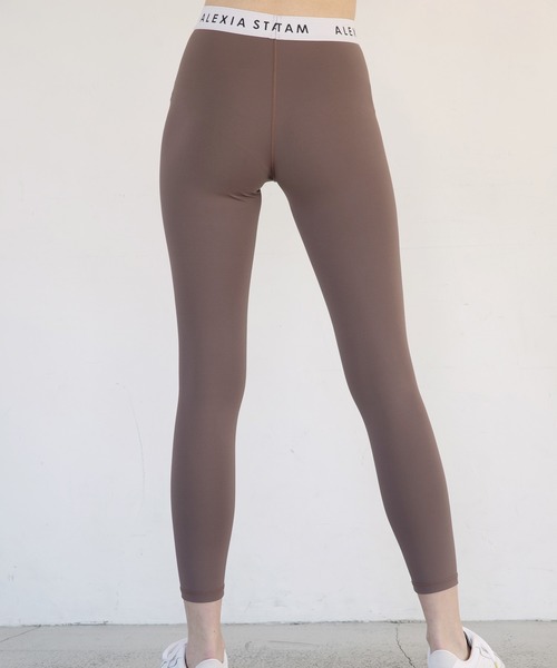 ALEXIA STAM - 一龍☆Logo Band Training Pants Mocha ALEXIA STAM（アリシアスタン）の「Logo Band Training Pants