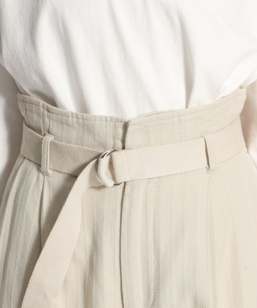 niko and...（ニコアンド）の「【CM着用アイテム】ベルトハイウエストパンツ（その他パンツ・レディース・ライトブルー/ベージュ/ブラウン・MEDIUM/LARGE）」の9枚目の写真