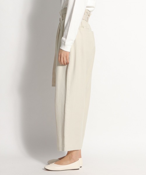 niko and...（ニコアンド）の「【CM着用アイテム】ベルトハイウエストパンツ（その他パンツ・レディース・ライトブルー/ベージュ/ブラウン・MEDIUM/LARGE）」の5枚目の写真