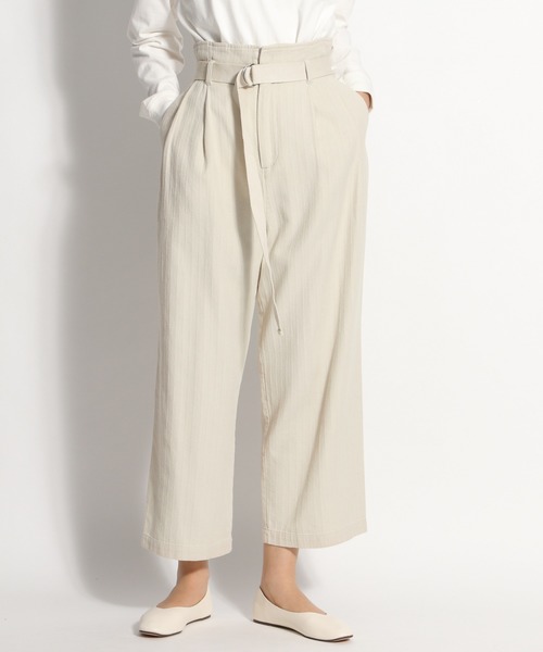 niko and...（ニコアンド）の「【CM着用アイテム】ベルトハイウエストパンツ（その他パンツ・レディース・ライトブルー/ベージュ/ブラウン・MEDIUM/LARGE）」の14枚目の写真