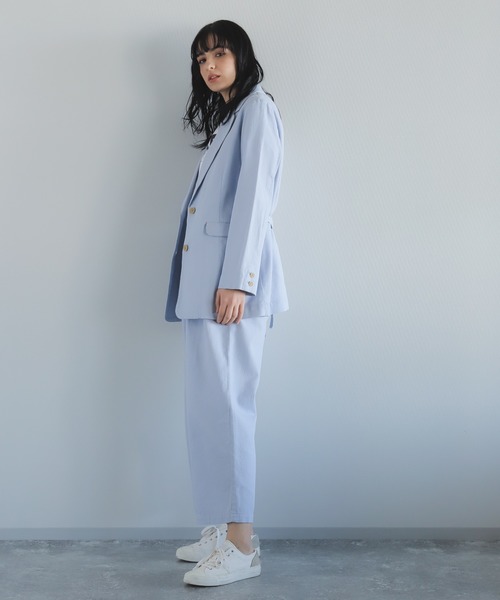 niko and...（ニコアンド）の「【CM着用アイテム】ベルトハイウエストパンツ（その他パンツ・レディース・ライトブルー/ベージュ/ブラウン・MEDIUM/LARGE）」の17枚目の写真