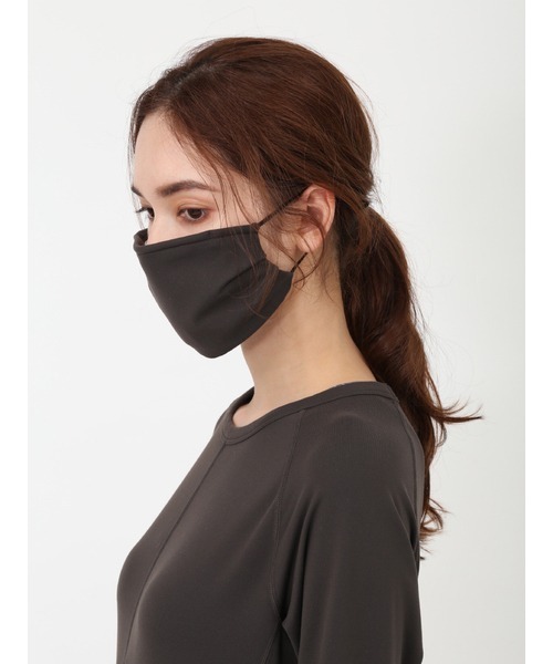 emmi(エミ)の「【emmi atelier】supplex マスク(その他小物・レディース・ピンクベージュ/ライム/ブラック・FREE)」の8枚目の写真