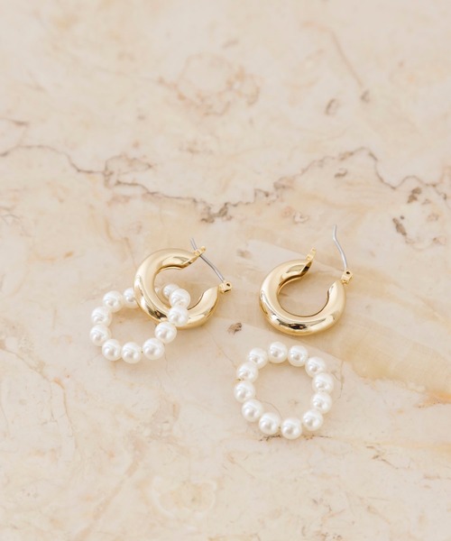 Chico（チコ）の「パールフープ2WAYピアス（ピアス（両耳用）・レディース・シルバー/ゴールド・FREE）」の9枚目の写真