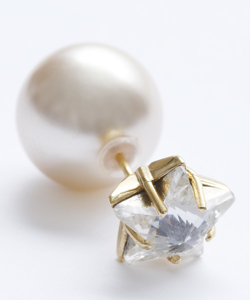 Another Edition（アナザーエディション）の「◆LOVE BY e.m.◆モチーフプラパールピアス/LOVE BY e.m. MTF PL P◆（ピアス（片耳用）・レディース・その他1/その他2/その他3・ﾌﾘ-）」の4枚目の写真