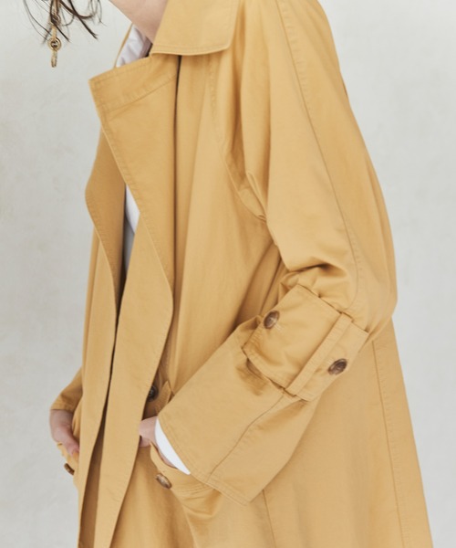 LA BELLE ETUDE（ラベルエチュード）の「【Belle vintage】 ミリタリーオーバートレンチコート（トレンチコート・レディース・イエロー/カーキ/ベージュ系その他・FREE）」の8枚目の写真