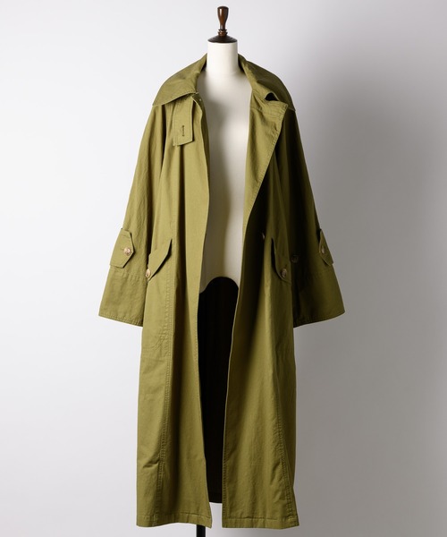 LA BELLE ETUDE（ラベルエチュード）の「【Belle vintage】 ミリタリーオーバートレンチコート（トレンチコート・レディース・イエロー/カーキ/ベージュ系その他・FREE）」の17枚目の写真