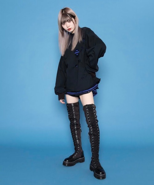 新品未使用♡ スカラーちゃん変色プリント　 ボンディング　パーカー ブラック 黒・ブラックのプルオーバーパーカーにプリント・刺繍で1枚から