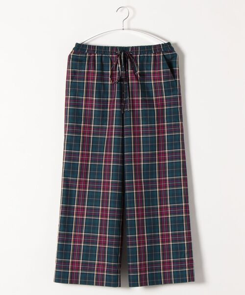 SHIPS any（シップス エニィ）の「SHIPS any: タック チェック イージー ベイカーパンツ◇（その他パンツ・レディース・ベージュ/グリーン・36/38）」の9枚目の写真