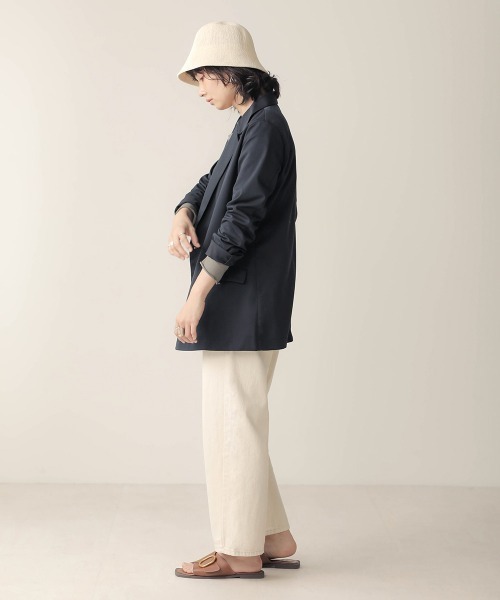 Bab(バブ)の「【WEB限定】ダブルブレストジャケット(テーラードジャケット・レディース・ブルー/モカ/ベージュ・38)」の6枚目の写真