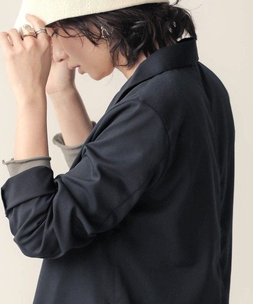 Bab(バブ)の「【WEB限定】ダブルブレストジャケット(テーラードジャケット・レディース・ブルー/モカ/ベージュ・38)」の8枚目の写真