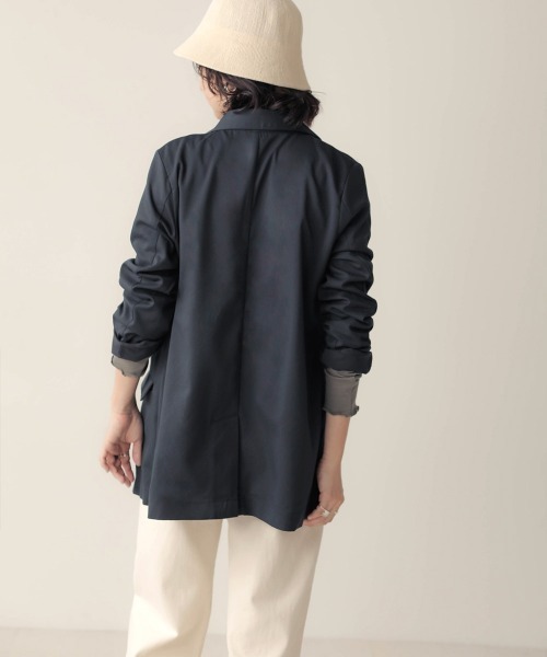 Bab(バブ)の「【WEB限定】ダブルブレストジャケット(テーラードジャケット・レディース・ブルー/モカ/ベージュ・38)」の10枚目の写真
