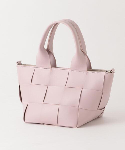 THE STATION STORE(ザ ステーション ストア)の「<closet story>アミコミ ミニ 2WAY トートバッグ(トートバッグ・レディース・ライトピンク/ライトグレー・FREE)」の3枚目の写真