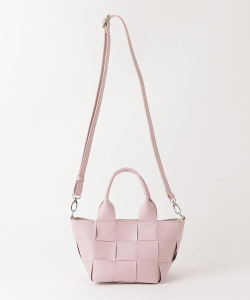 THE STATION STORE(ザ ステーション ストア)の「<closet story>アミコミ ミニ 2WAY トートバッグ(トートバッグ・レディース・ライトピンク/ライトグレー・FREE)」の11枚目の写真