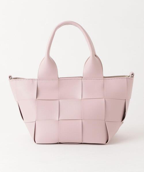 THE STATION STORE(ザ ステーション ストア)の「<closet story>アミコミ ミニ 2WAY トートバッグ(トートバッグ・レディース・ライトピンク/ライトグレー・FREE)」の14枚目の写真