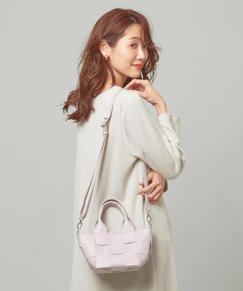 THE STATION STORE(ザ ステーション ストア)の「<closet story>アミコミ ミニ 2WAY トートバッグ(トートバッグ・レディース・ライトピンク/ライトグレー・FREE)」の10枚目の写真