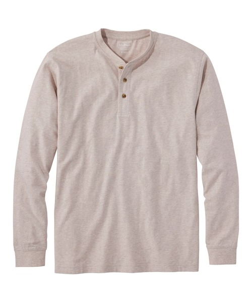 L.L.Bean(エルエルビーン)の「ケアフリー・アンシュリンカブル・ティ、長袖 ヘンリー ジャパン・フィット(Tシャツ/カットソー・メンズ・ホワイト/ネイビー/グレイッシュブルー/グレー/ブラック/スカイブルー/グリーン系/ヘザーチャコール/グリーン/レッド/グリーン系2/グリーン系3/ライトブラウン・SMALL/MEDIUM/LARGE/X-LARGE/XX-LARGE)」の5枚目の写真