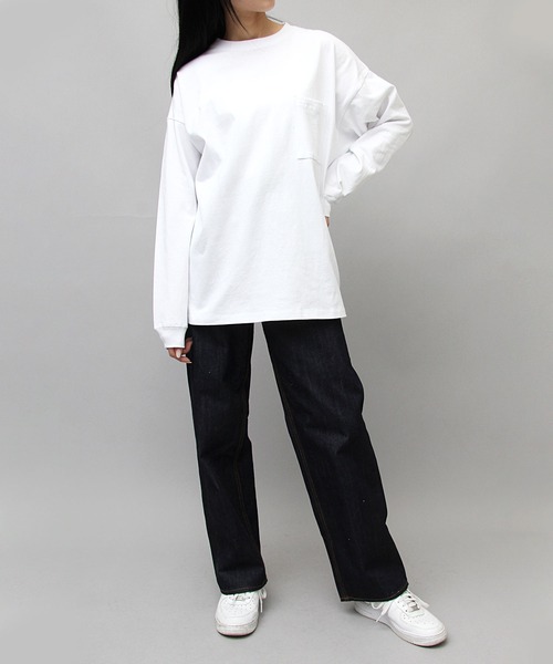 AMERICANAスウェット&ハーフネック ロングスリーブTシャツ グッドウェア GOODWEAR A.M.S.別注 USAコットン ロングスリーブ