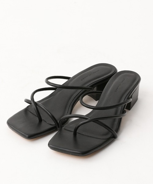 A part by（アパートバイ）の「ラインストラップサンダル 938710（サンダル・レディース・アイボリー/ブラック/ブラウン系その他2・MEDIUM/LARGE）」の15枚目の写真