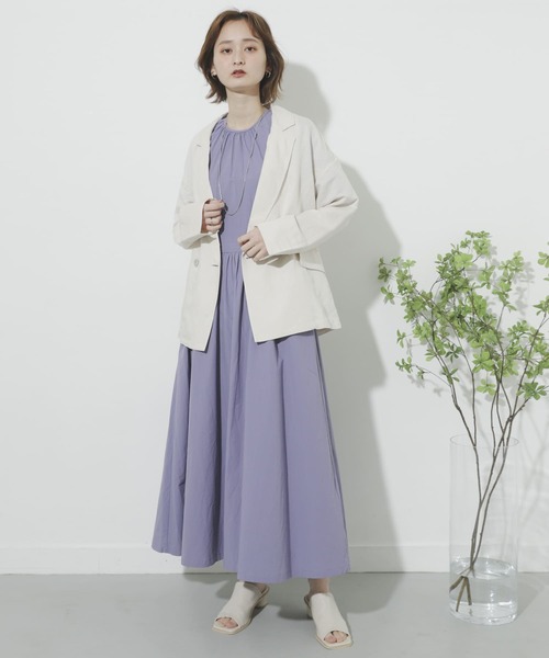 【未使用品】URBAN RESEARCH バックオープン楊柳シアードレス SENSE OF PLACE by URBAN RESEARCH（センスオブプレイスバイ