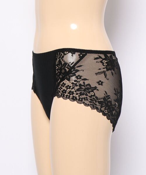 Lace Ladies(レースレディース)の「コットンリブ サイドレース サニタリーショーツ(ショーツ・レディース・ピンク/ブラック/グレー/グリーン/ベージュ・L/XL/M)」の6枚目の写真