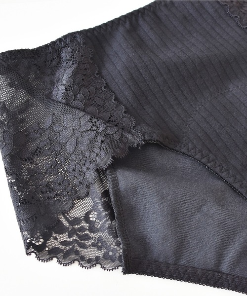 Lace Ladies(レースレディース)の「コットンリブ サイドレース サニタリーショーツ(ショーツ・レディース・ピンク/ブラック/グレー/グリーン/ベージュ・L/XL/M)」の18枚目の写真
