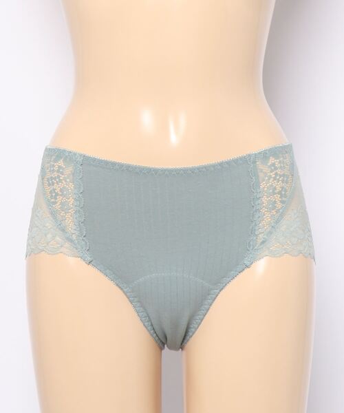 Lace Ladies(レースレディース)の「コットンリブ サイドレース サニタリーショーツ(ショーツ・レディース・ピンク/ブラック/グレー/グリーン/ベージュ・L/XL/M)」の22枚目の写真