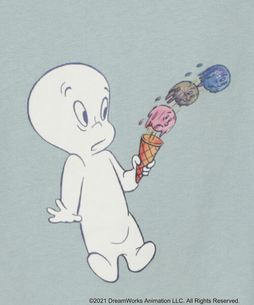 Ray BEAMS（レイビームス）の「south for F × Ray BEAMS / 別注 Casper Tシャツ（Tシャツ/カットソー・レディース・ブルー・ONE SIZE）」の9枚目の写真