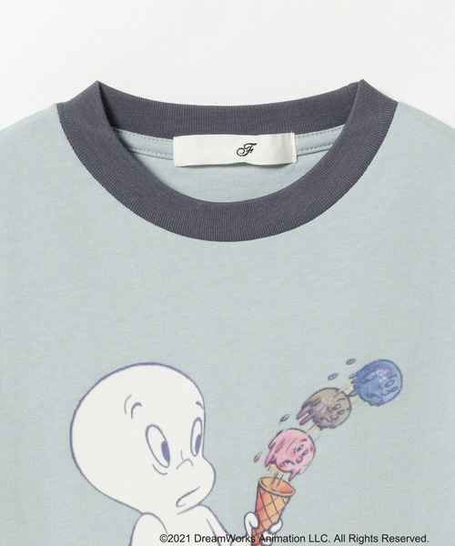 Ray BEAMS（レイビームス）の「south for F × Ray BEAMS / 別注 Casper Tシャツ（Tシャツ/カットソー・レディース・ブルー・ONE SIZE）」の2枚目の写真