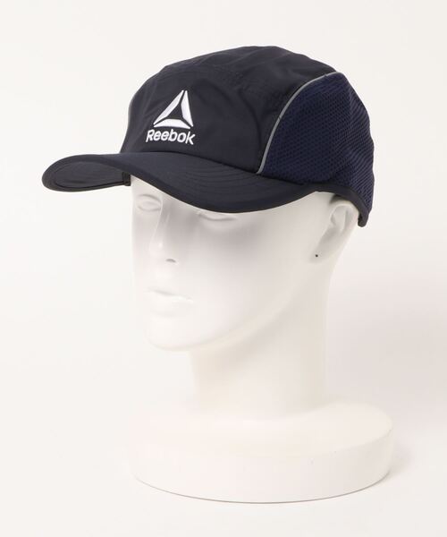 Reebok（リーボック）の「【Reebok/リーボック】ロゴ刺繍 ランニングキャップ/メッシュキャップ（キャップ・メンズ・ホワイト/ブラック/ネイビー・FREE）」の3枚目の写真