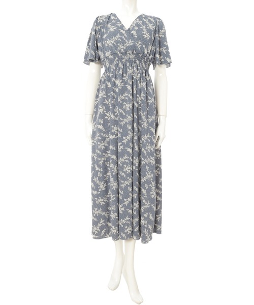 fifth(フィフス)の「バックシャンカシュクールシックフラワーワンピース(ワンピース・レディース・ブラック/ブルー・MEDIUM)」の5枚目の写真