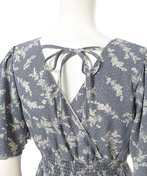 fifth(フィフス)の「バックシャンカシュクールシックフラワーワンピース(ワンピース・レディース・ブラック/ブルー・MEDIUM)」の11枚目の写真