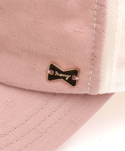 apres les cours(アプレレクール)の「後ろリボンメッシュキャップ(キャップ・キッズ・ミント/チェック/ピンク・58/50/54)」の14枚目の写真