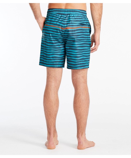 L.L.Bean（エルエルビーン）の「バケーションランド・ストレッチ・スイム・トランクス、8インチ 米国フィット・レギュラー（水着・メンズ・グリーン系/ブルー系・SMALL/MEDIUM/LARGE）」の8枚目の写真