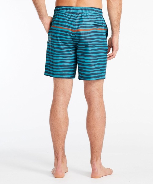 L.L.Bean（エルエルビーン）の「バケーションランド・ストレッチ・スイム・トランクス、8インチ 米国フィット・レギュラー（水着・メンズ・グリーン系/ブルー系・SMALL/MEDIUM/LARGE）」の12枚目の写真