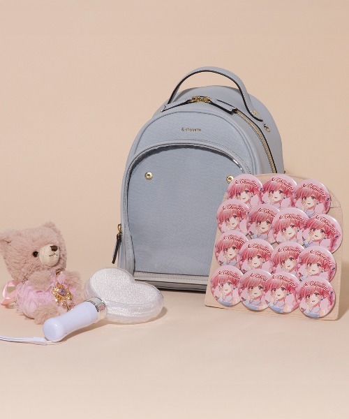 & chouette(アンドシュエット)の「《推し事バッグ》クリアポケット付きリュック(バックパック/リュック・レディース・ブラック/オフホワイト/ピンク/ラベンダー/ダルブルー系・FREE)」の4枚目の写真