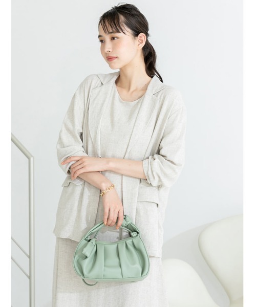 fifth(フィフス)の「リネン混ルーズジャケット(テーラードジャケット・レディース・アイボリー/ピンクベージュ・MEDIUM)」の15枚目の写真