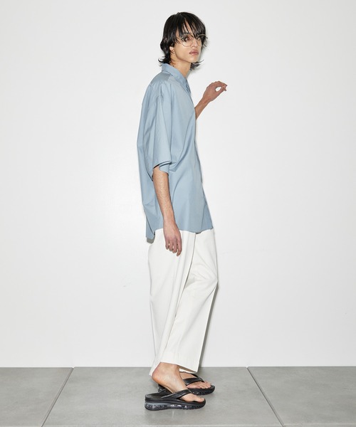 PUBLIC TOKYO（パブリックトウキョウ）の「フィンクスコットンハーフスリーブオーバーシャツ（シャツ/ブラウス・メンズ・ミント/ブルー・1/2）」の17枚目の写真