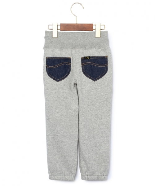 green label relaxing（グリーンレーベルリラクシング）の「【KIDS】green label relaxing別注  [Lee(リー)] デニムポケットスウェットパンツ（その他パンツ・キッズ・ライトグレー/レッド・130cm/100cm/110cm/120cm）」の4枚目の写真