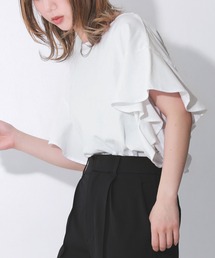 n'OrLABEL | 『コットンフリルTシャツ』(Tシャツ/カットソー)