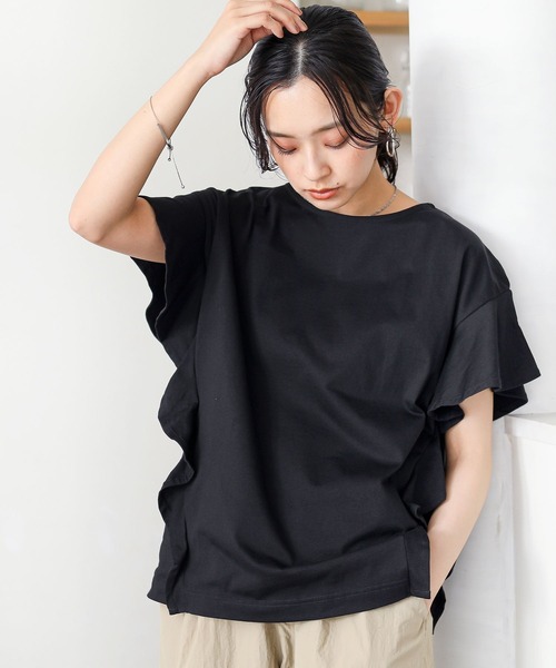 コットンフリルTシャツ』（Tシャツ/カットソー）｜n'OrLABEL