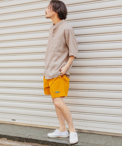 CIAOPANIC TYPY（チャオパニックティピー）の「パナマ織りバンドカラーシャツ（シャツ/ブラウス・メンズ・グレー/ベージュ/ネイビー/オフホワイト・SMALL/MEDIUM/LARGE/X-LARGE）」の10枚目の写真