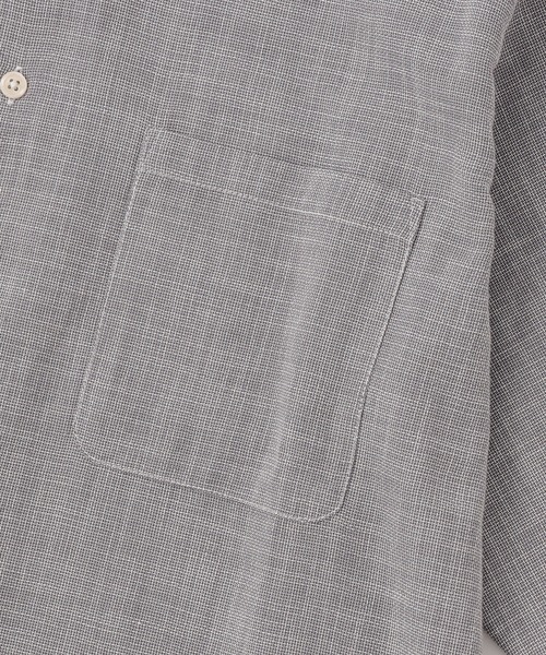 CIAOPANIC TYPY（チャオパニックティピー）の「パナマ織りバンドカラーシャツ（シャツ/ブラウス・メンズ・グレー/ベージュ/ネイビー/オフホワイト・SMALL/MEDIUM/LARGE/X-LARGE）」の17枚目の写真