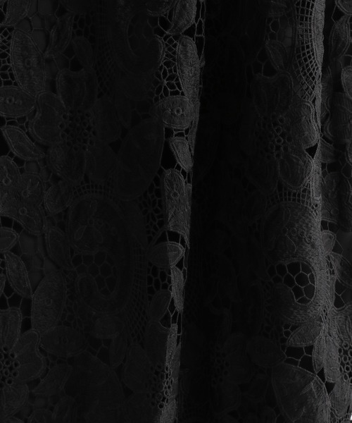 Andemiu(アンデミュウ)の「スカラレースフレアスカート948823(スカート・レディース・ホワイト/ブラック・FREE)」の18枚目の写真