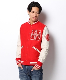 HYSTERIC GLAMOUR | H COLLEGEワッペン付 スタジャン(スタジャン)
