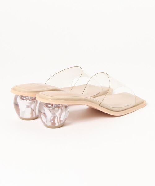 KOBE LETTUCE（コウベレタス）の「ボールヒールミュールサンダル（サンダル・レディース・ホワイト/ブラウン/クリア/ホワイト系その他/ブラック系その他・LL/S/M/L）」の6枚目の写真