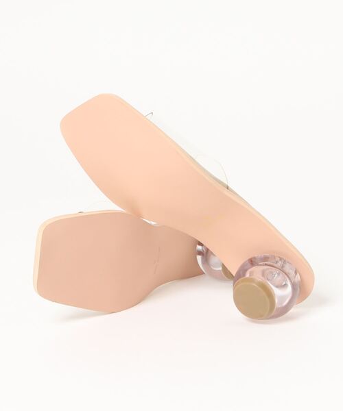 KOBE LETTUCE（コウベレタス）の「ボールヒールミュールサンダル（サンダル・レディース・ホワイト/ブラウン/クリア/ホワイト系その他/ブラック系その他・LL/S/M/L）」の7枚目の写真