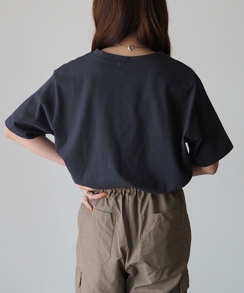 Riberry(リベリー)の「イーグルプリントコットンT(Tシャツ/カットソー・レディース・スミクロ/オフホワイト・FREE)」の3枚目の写真