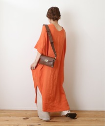 FRAMeWORK | 麻Vネックスリットワンピース◆(ワンピース)